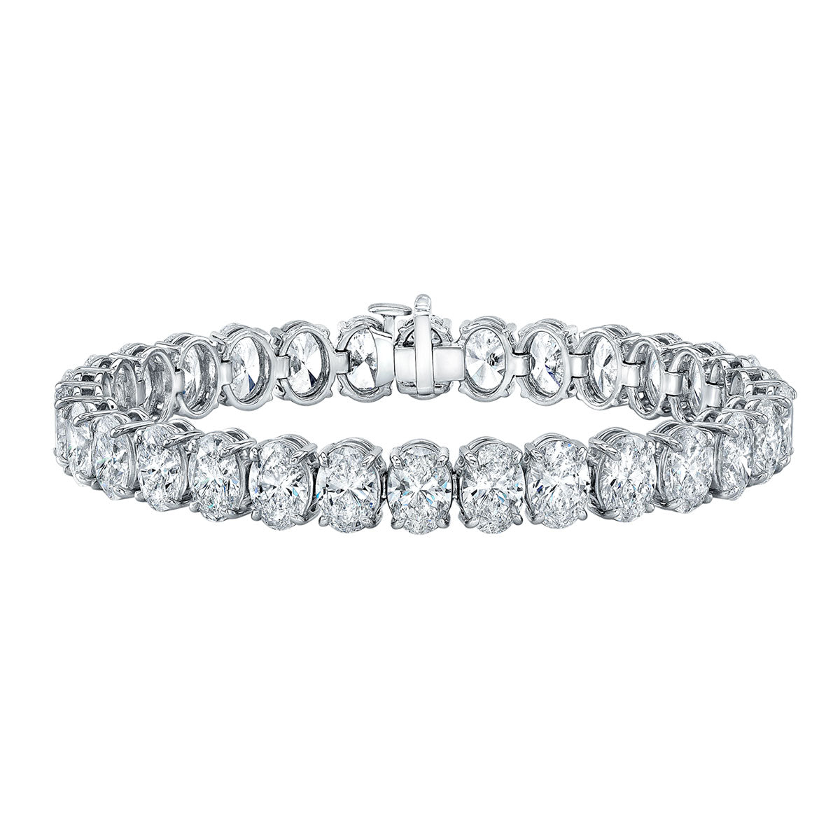 Oval Shape Straight Line Bracelet
