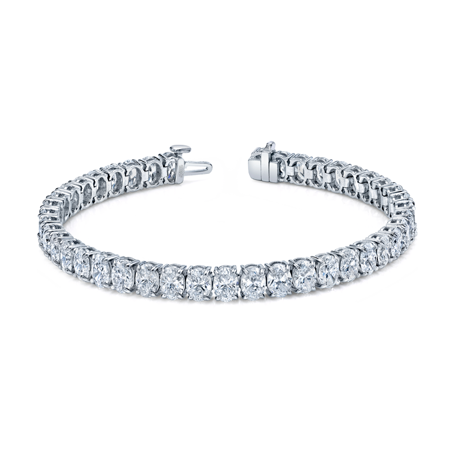 Oval Shape Straight Line Bracelet