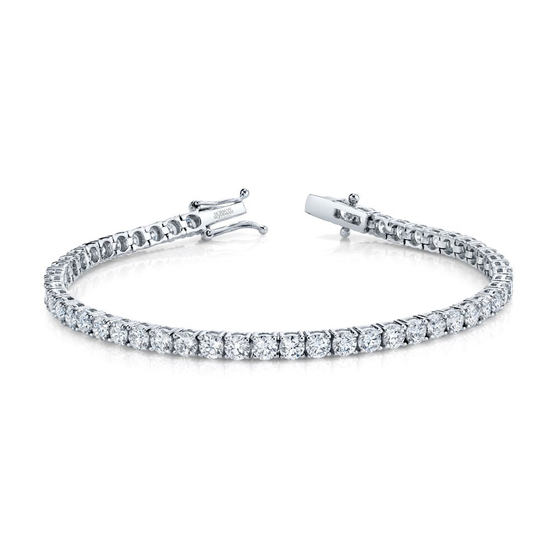 Norman Silverman Signature Tennis Bracelet in White Gold