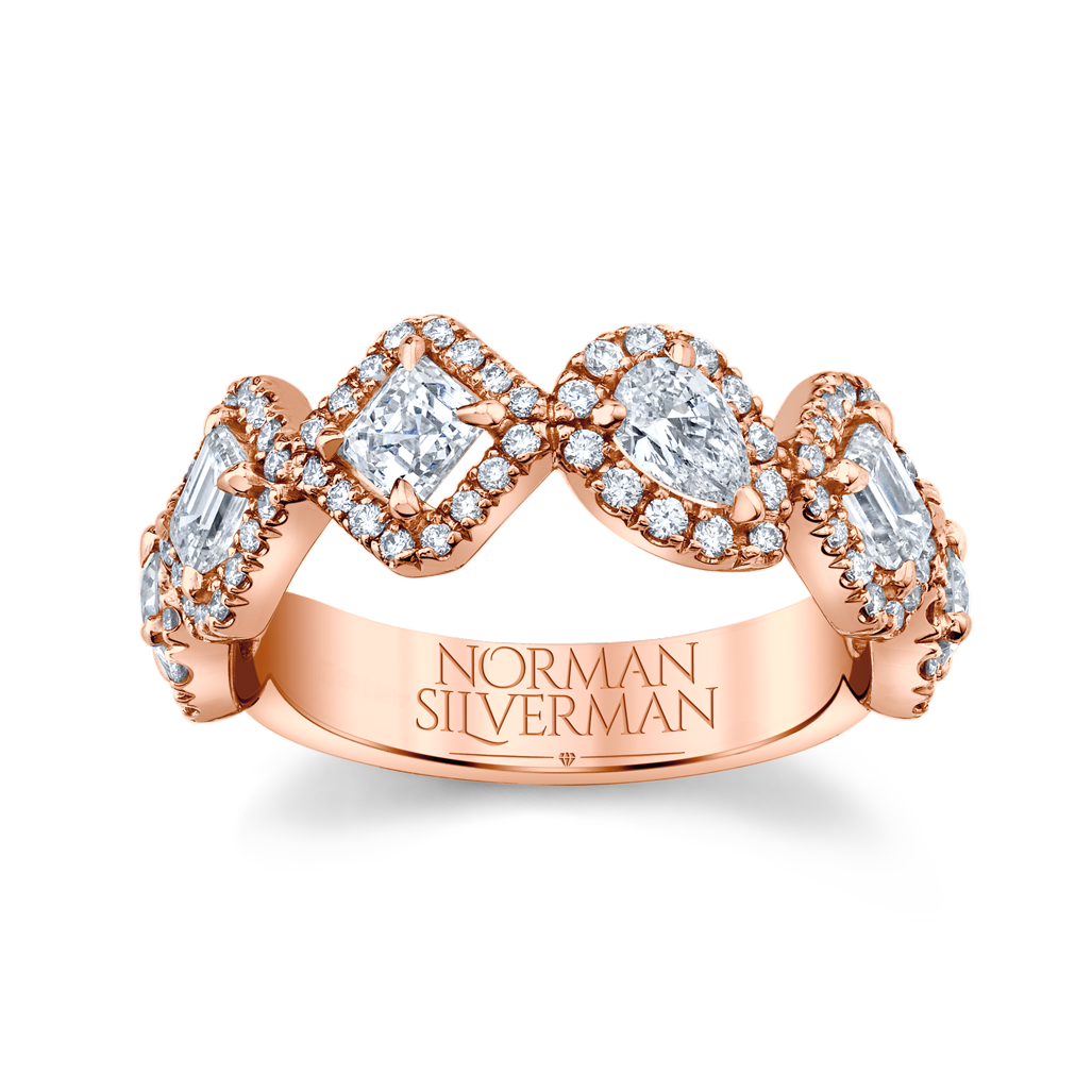 Contemporary PAVÉ HALFWAY BAND