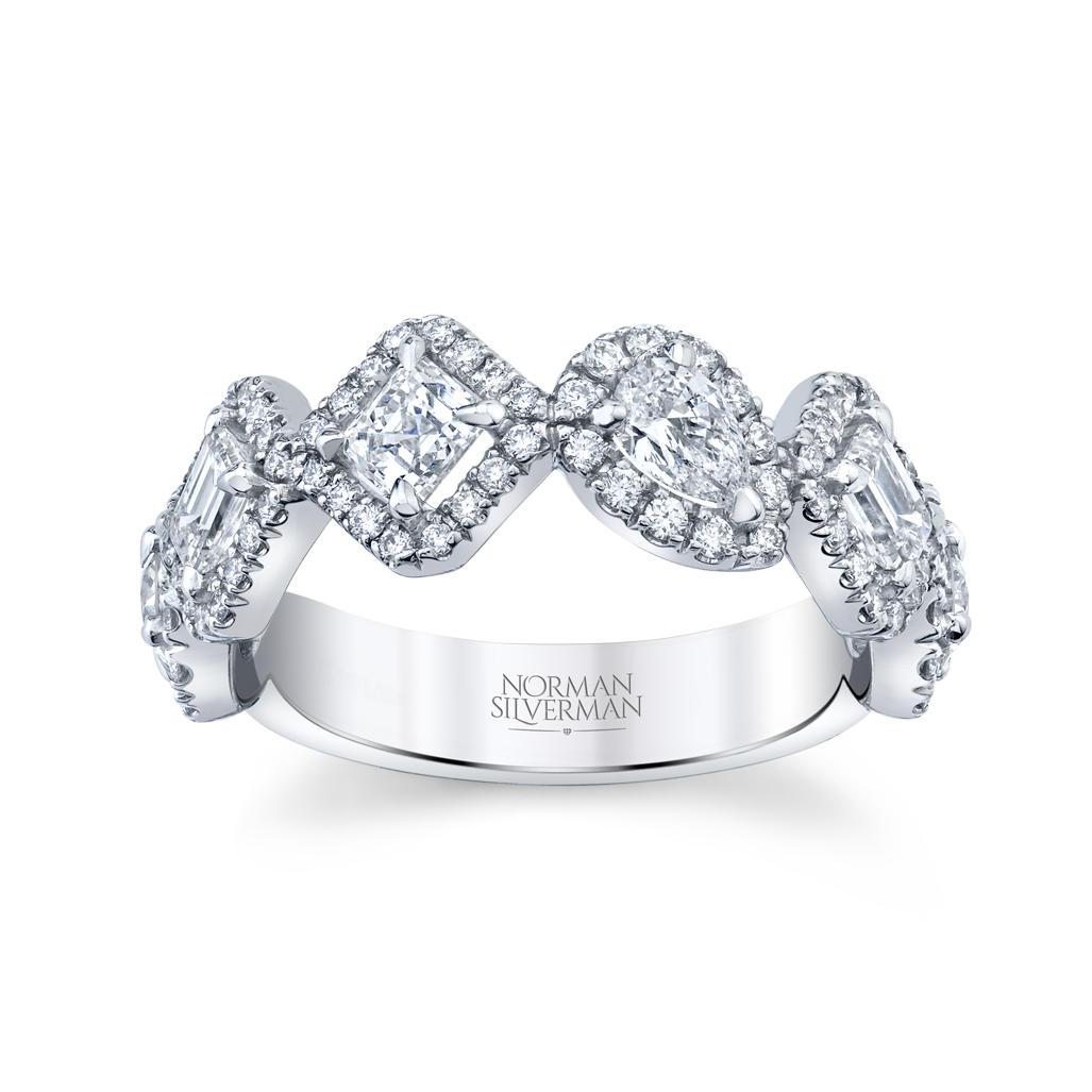 Contemporary PAVÉ HALFWAY BAND