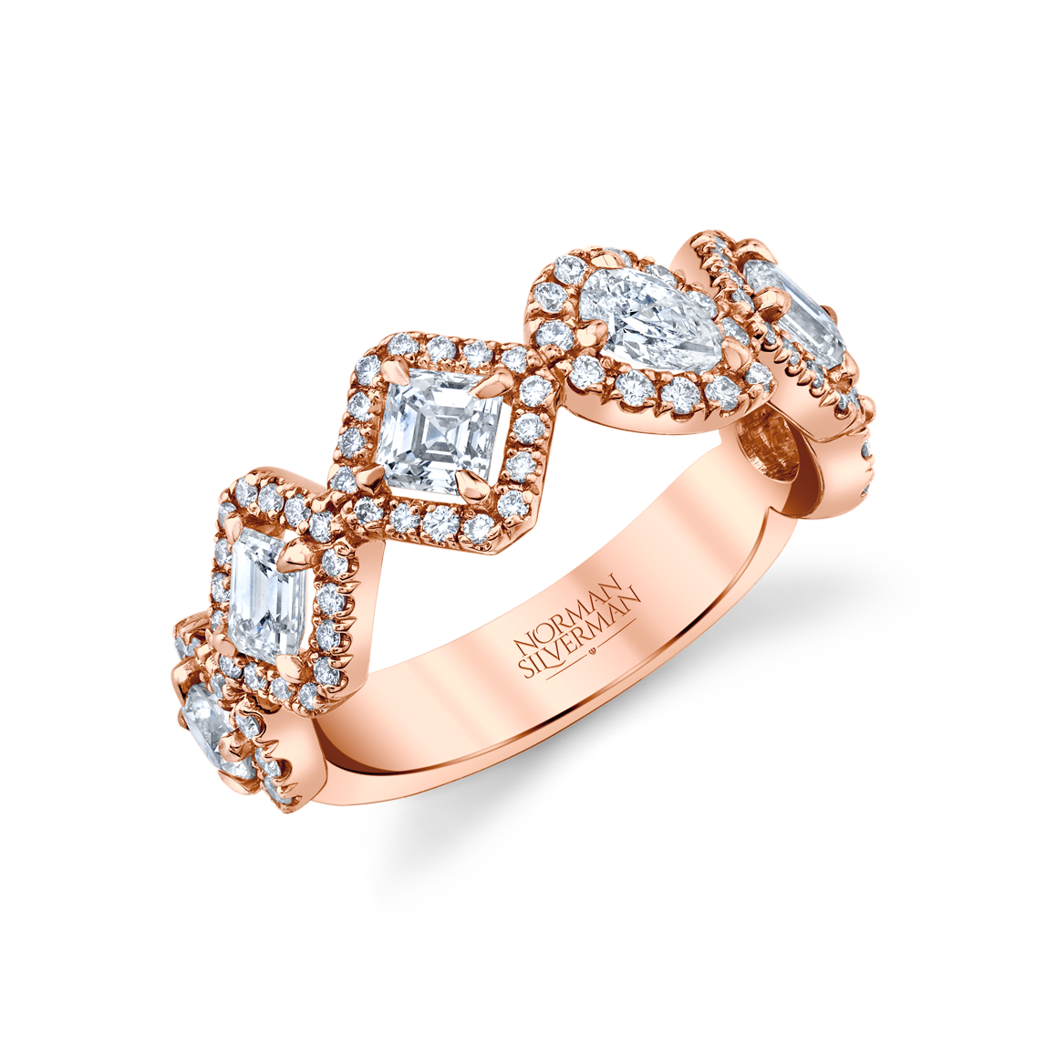 Contemporary PAVÉ HALFWAY BAND