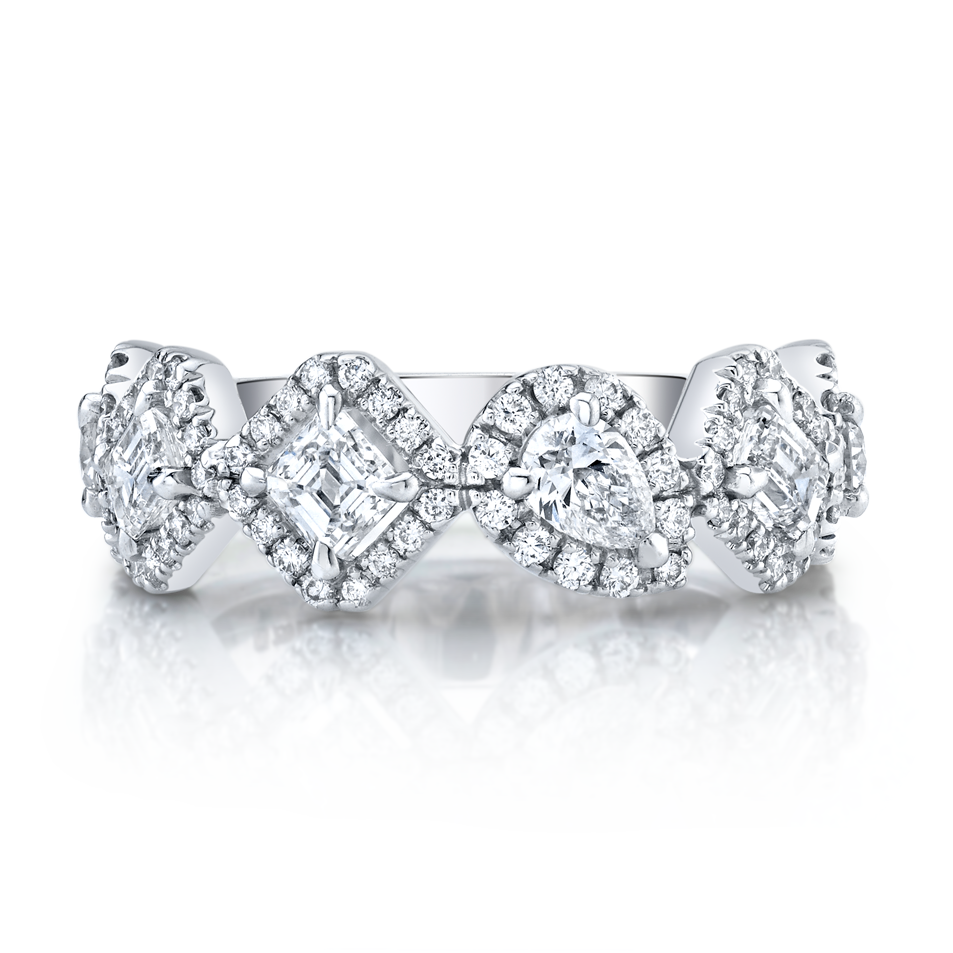 Contemporary PAVÉ HALFWAY BAND