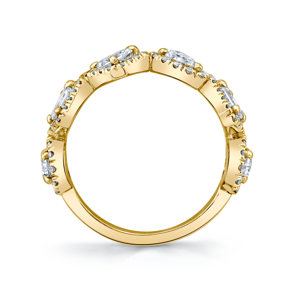 Contemporary PAVÉ HALFWAY BAND