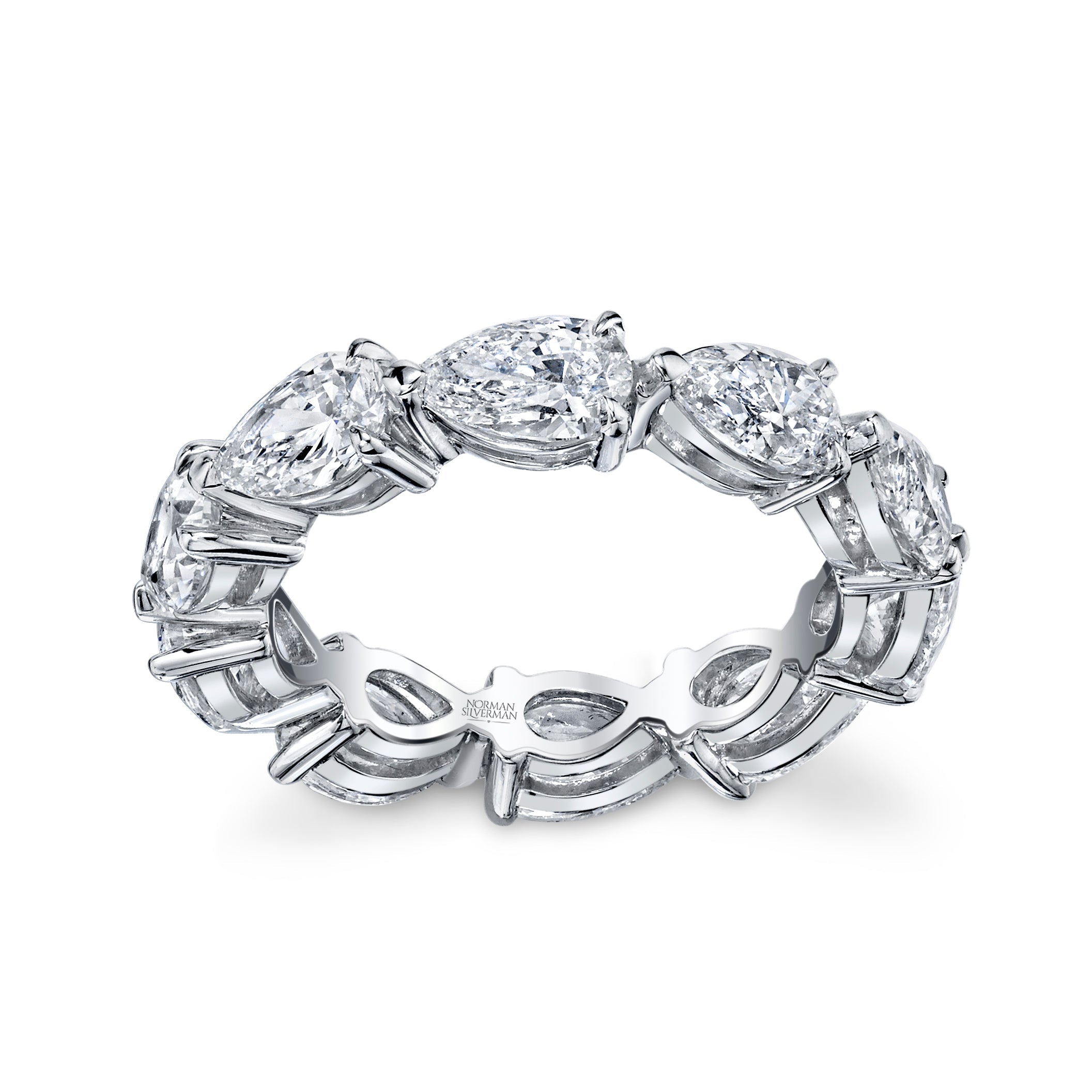 Pear Shaped East-West Eternity Band