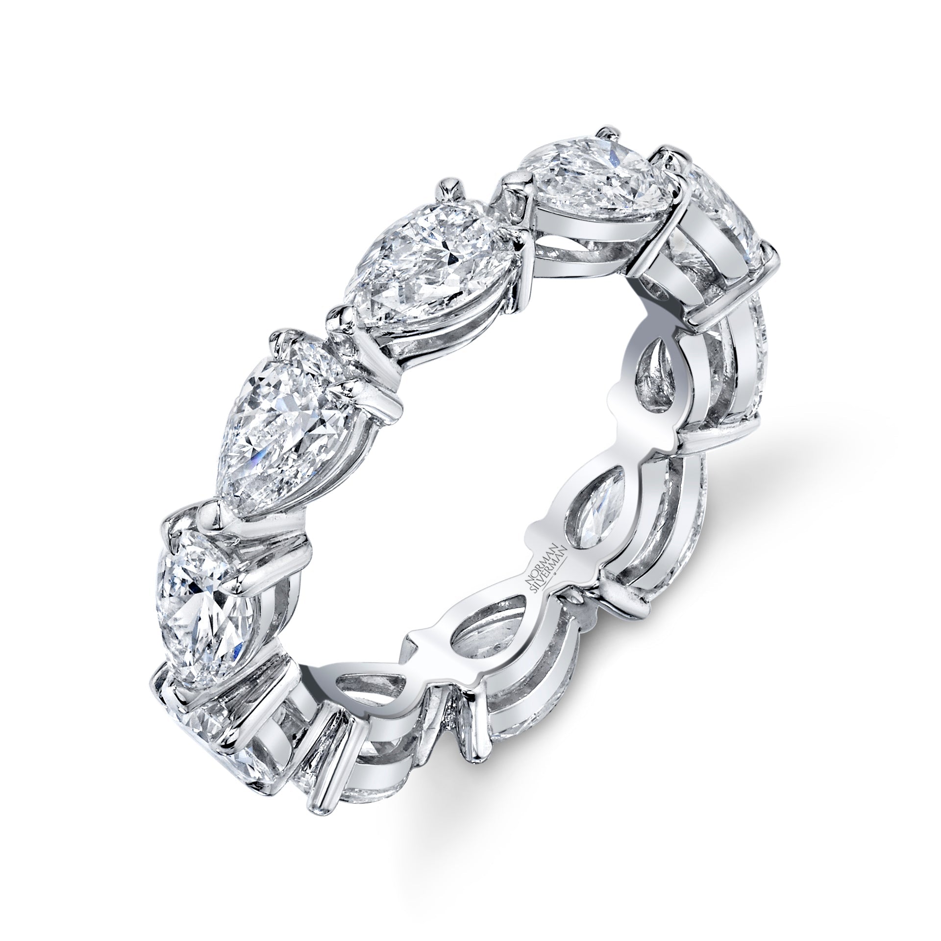 Pear Shaped East-West Eternity Band