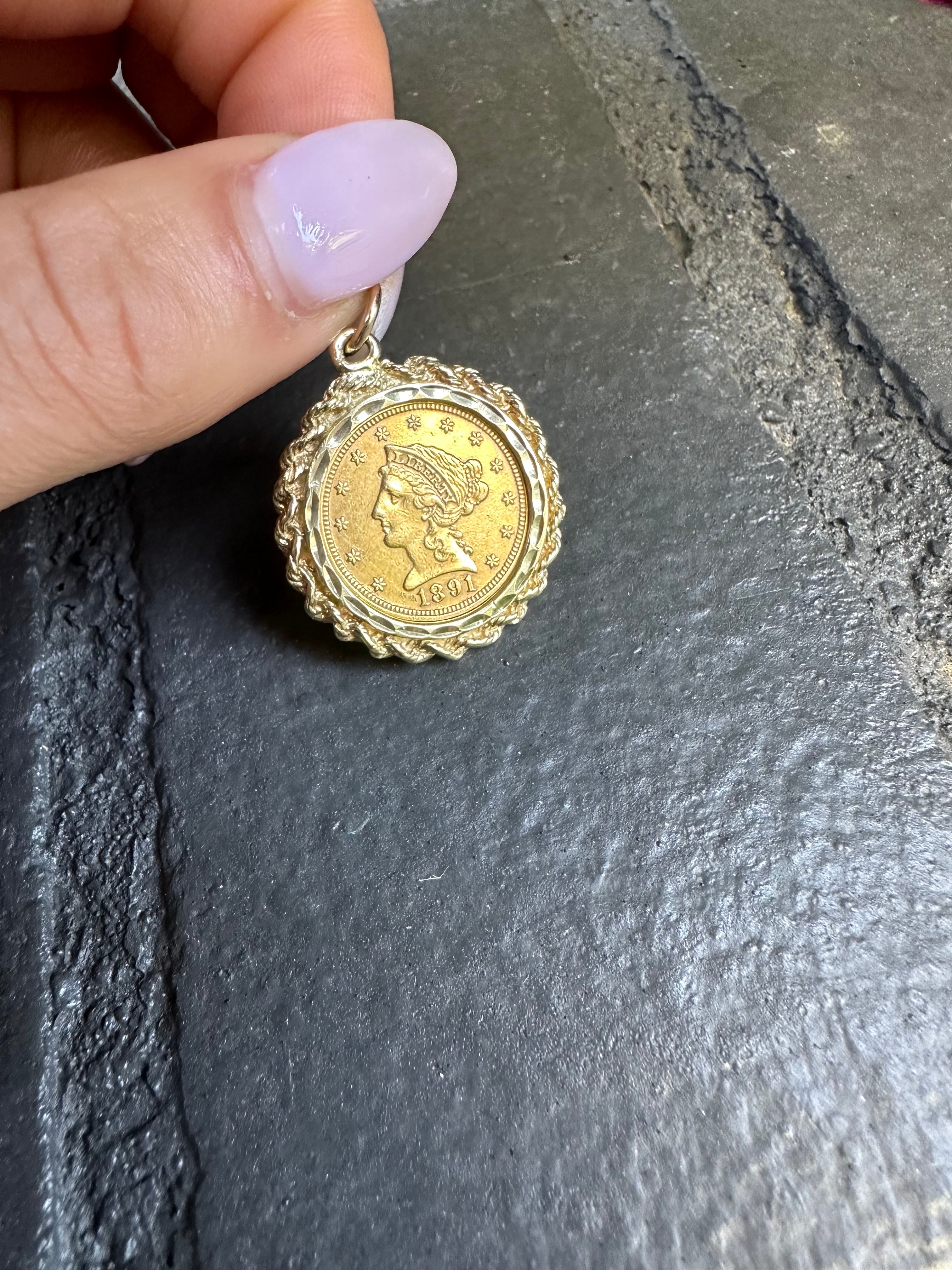 1891 $2.50 Liberty Head Gold Quarter Eagle