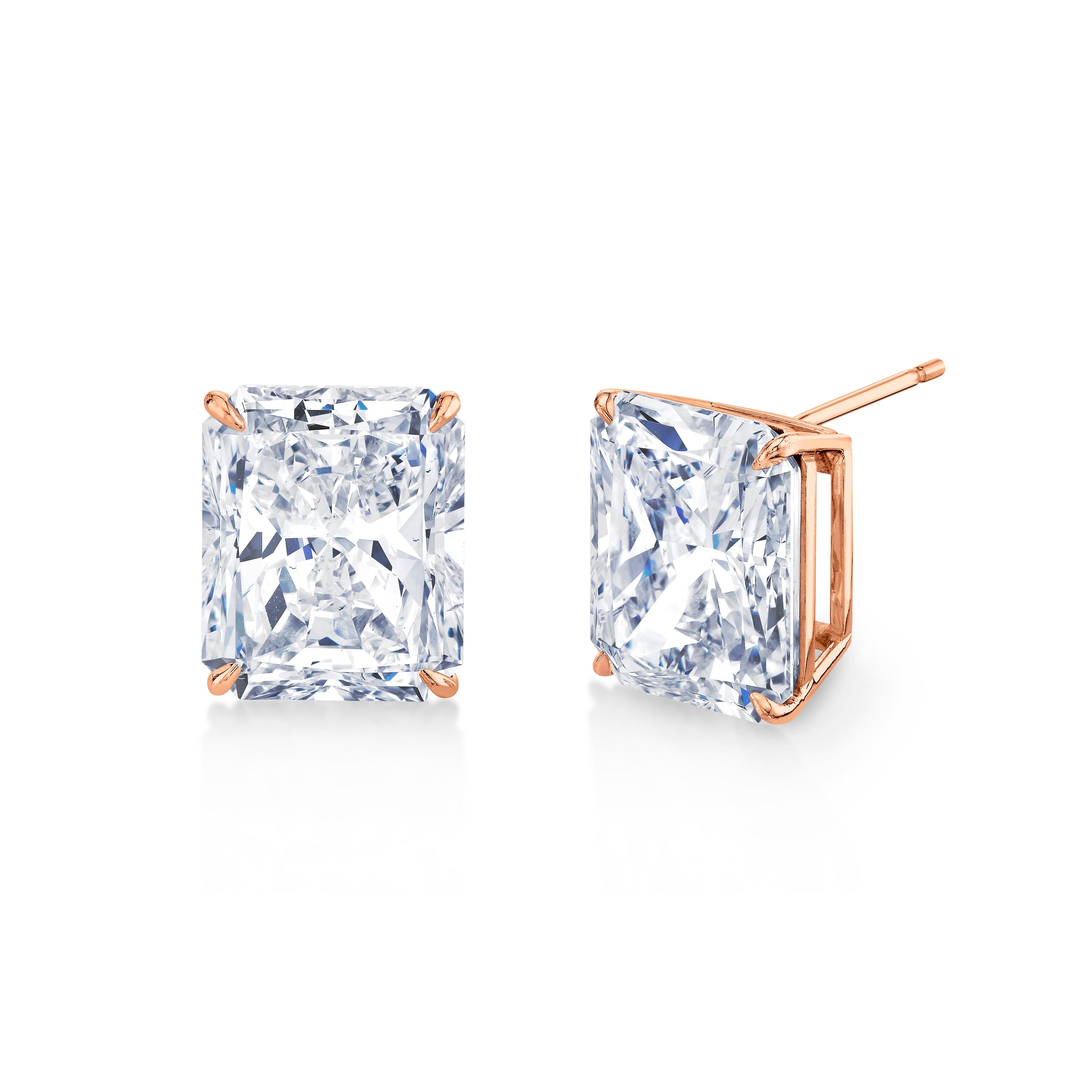 20.13 Carat Radiant Cut Diamond Earrings
