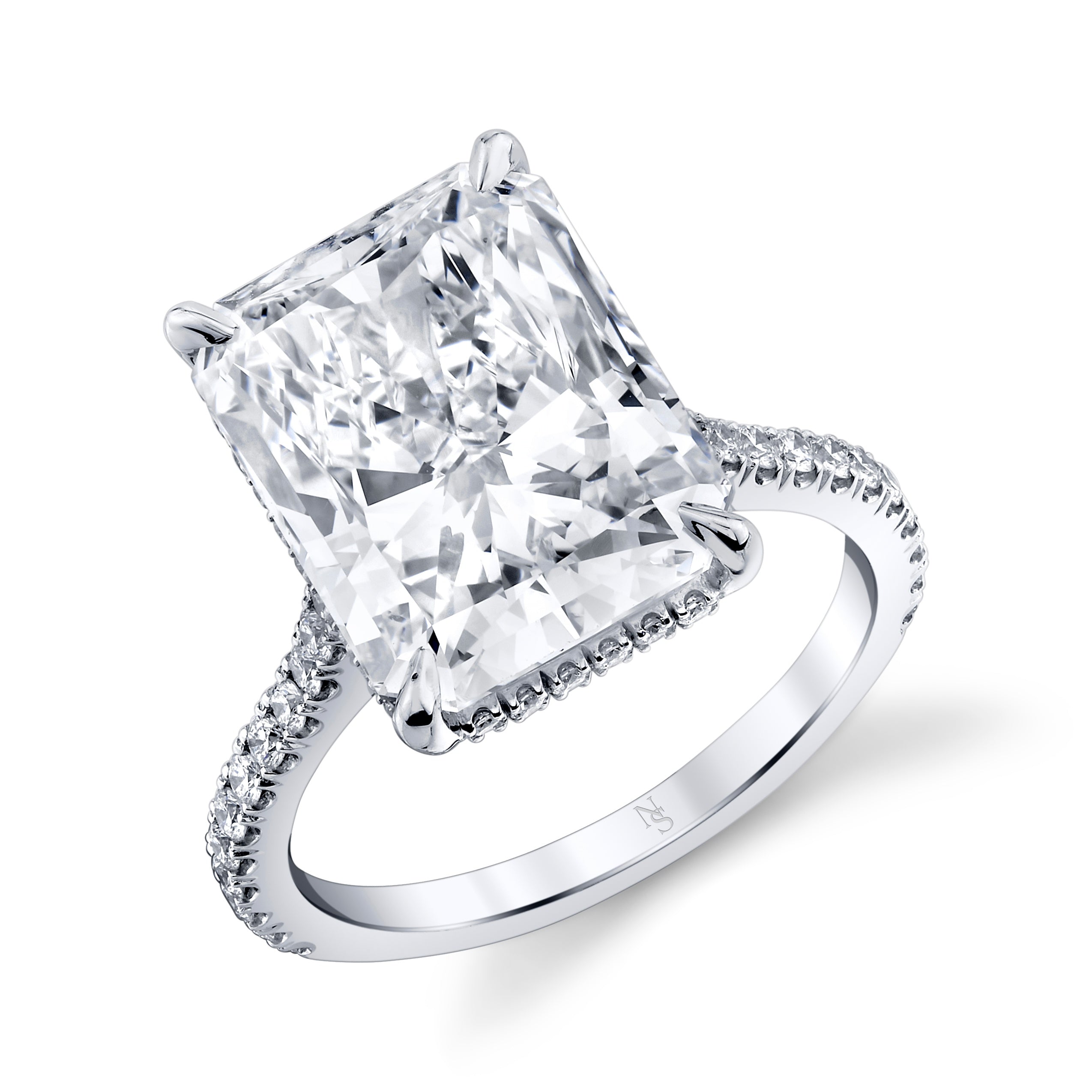 8.42 carat Radiant Cut Diamond Ring