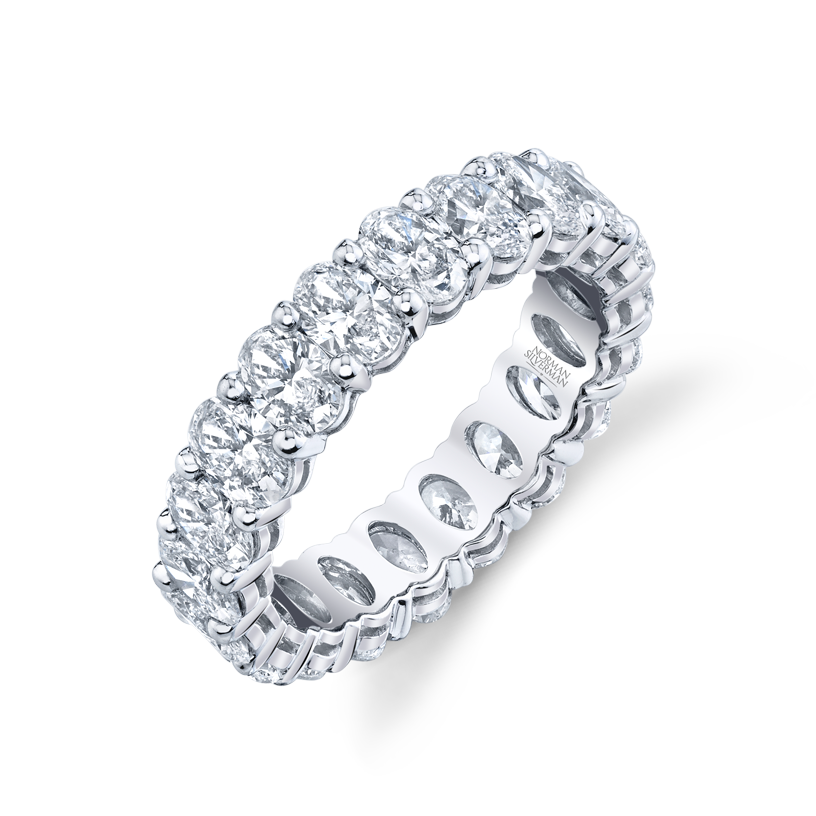 Oval Cut Eternity Band
