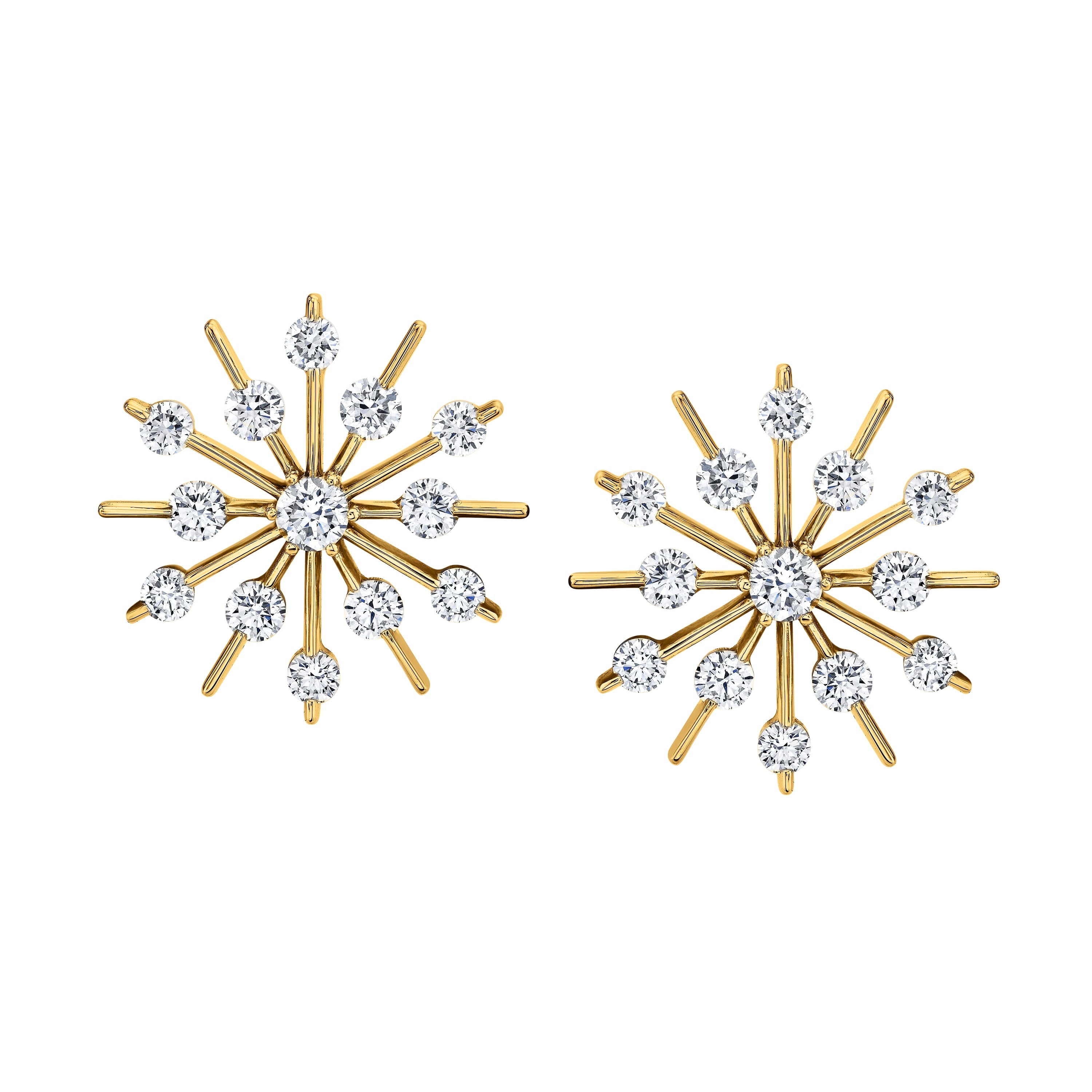 Snowflakes Diamond Earrings