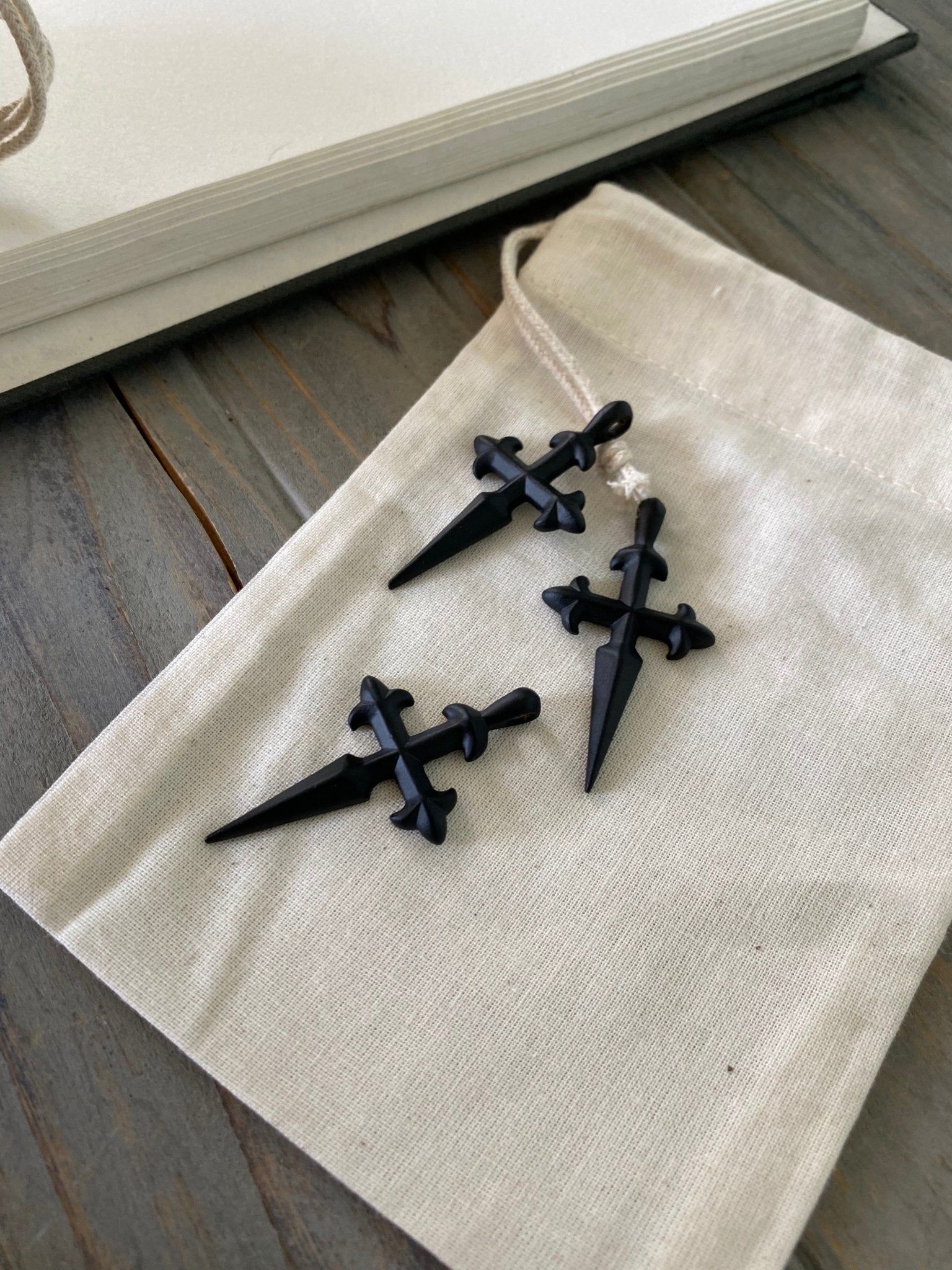 Limited Edition St. James Cross - Matte Black - Brother Wolf USA