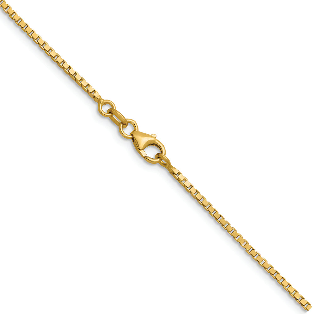 14KT Yellow 1.4mm Box Chain