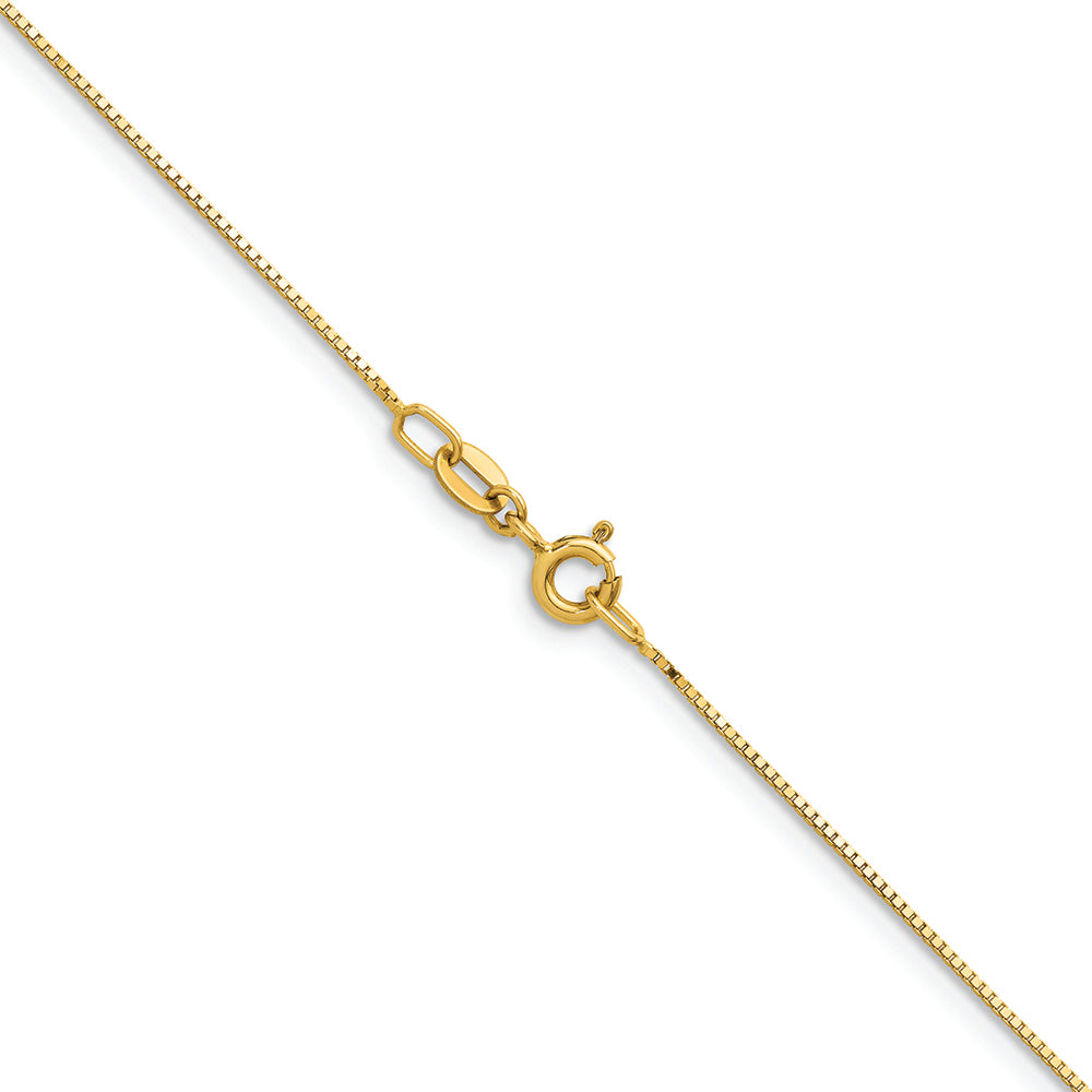 14KT Yellow .7mm Box Chain