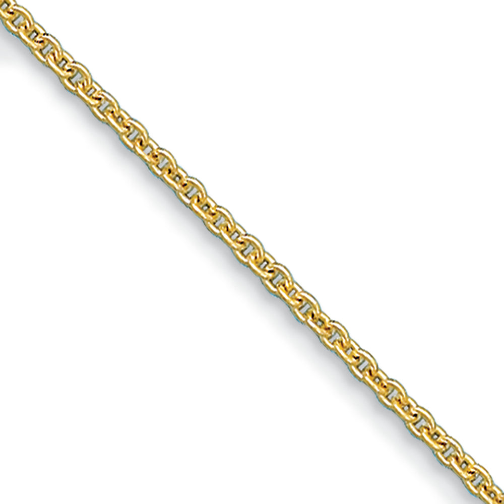 14KT Yellow 2.4mm Cable Chain