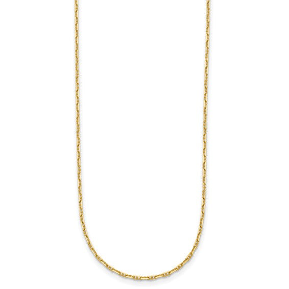 14KT Yellow 1.3mm Anchor Chain