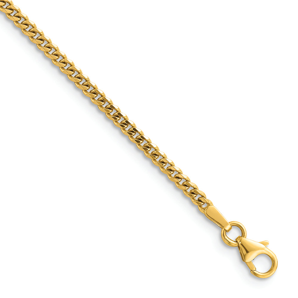 14KT Yellow 2.4mm Curb Chain