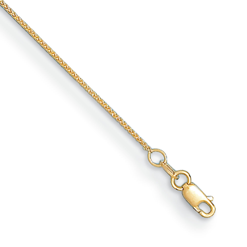 14KT Yellow 1.1mm Wheat Chain