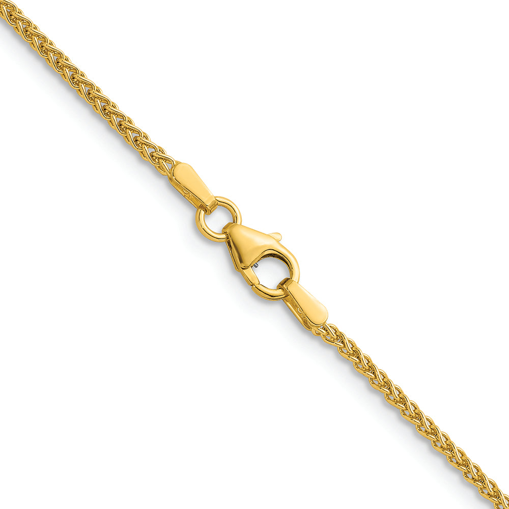14KT Yellow 1.7mm Wheat Chain
