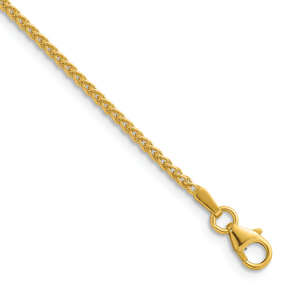 14KT Yellow 1.7mm Wheat Chain