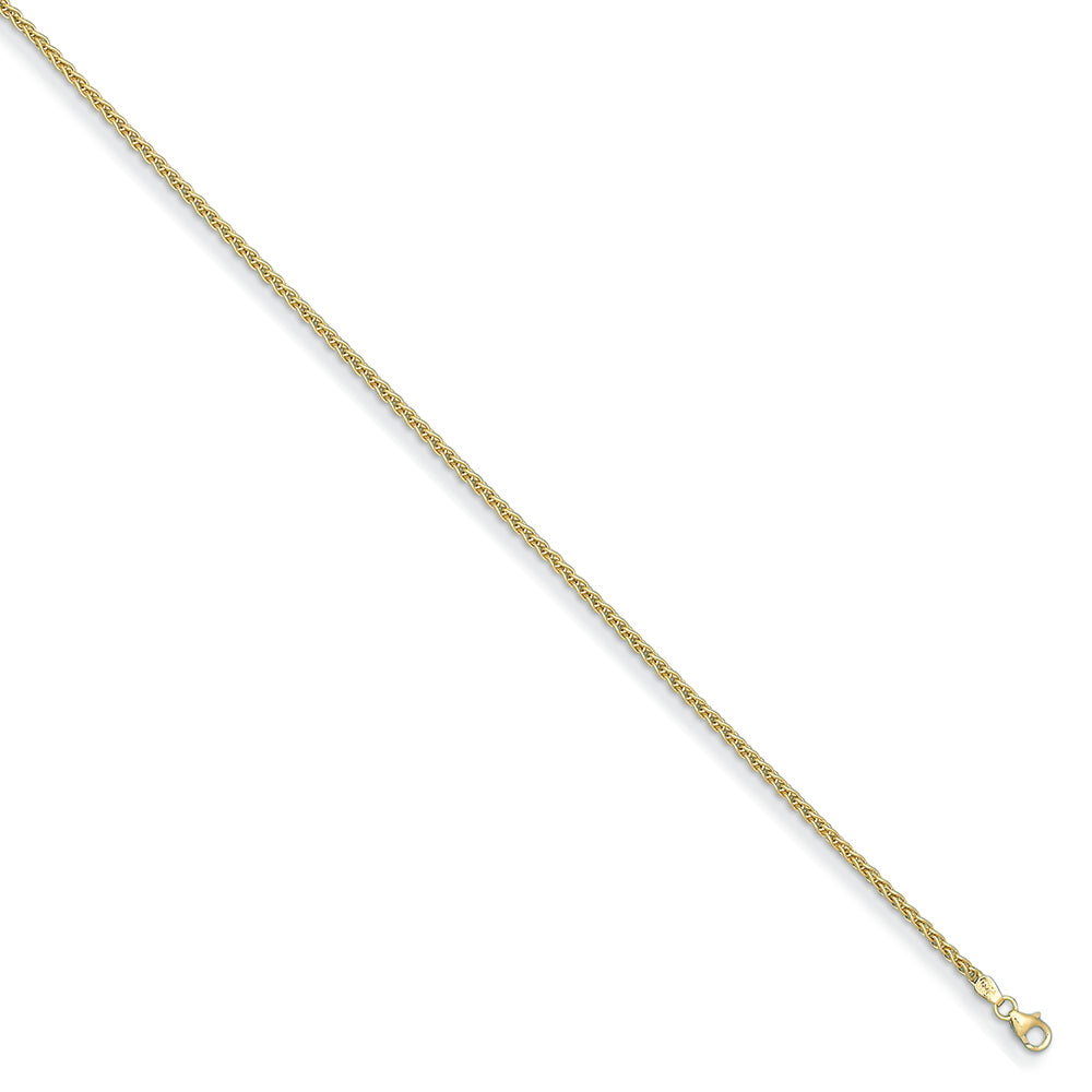 14KT Yellow 2.5mm Wheat Chain