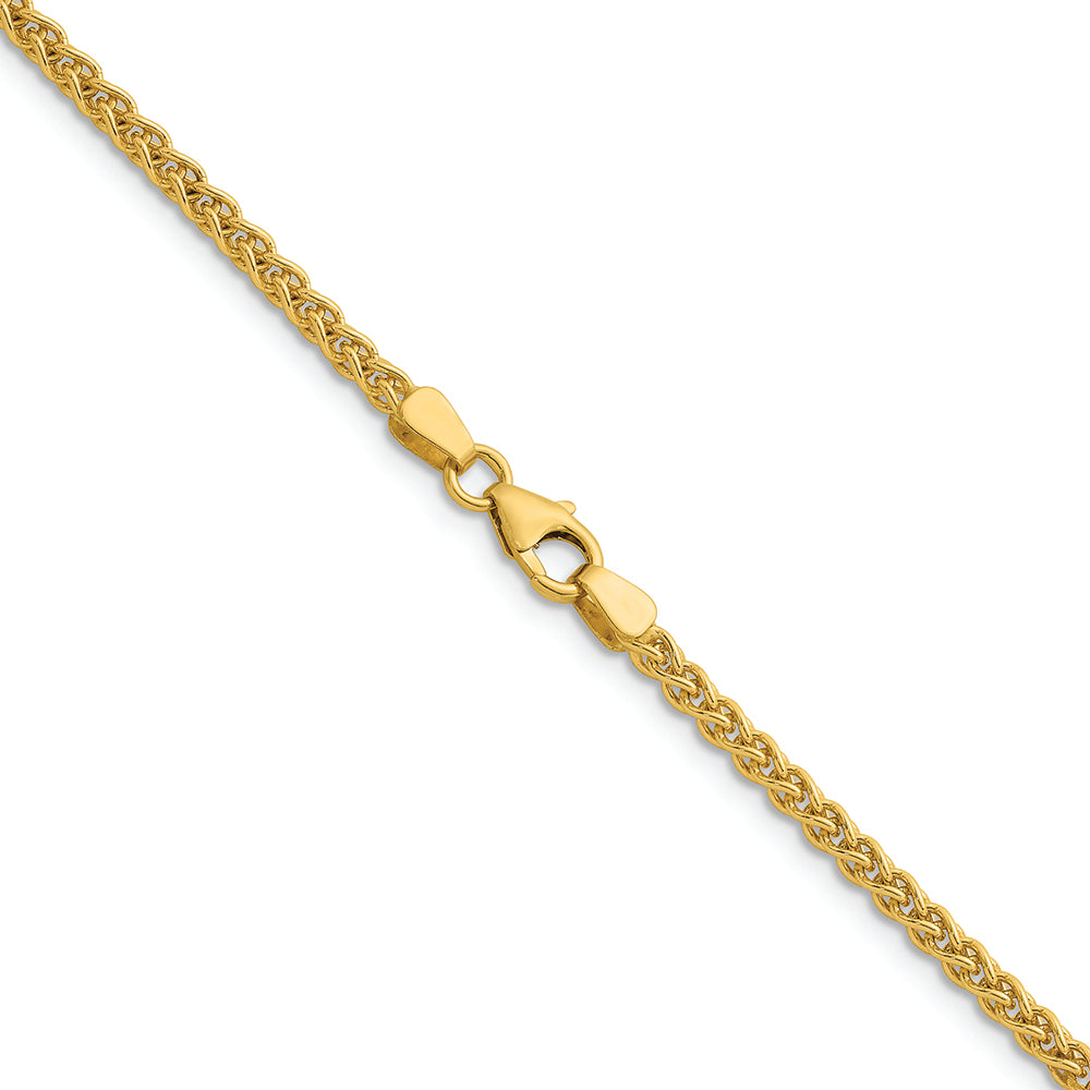 14KT Yellow 2.5mm Wheat Chain