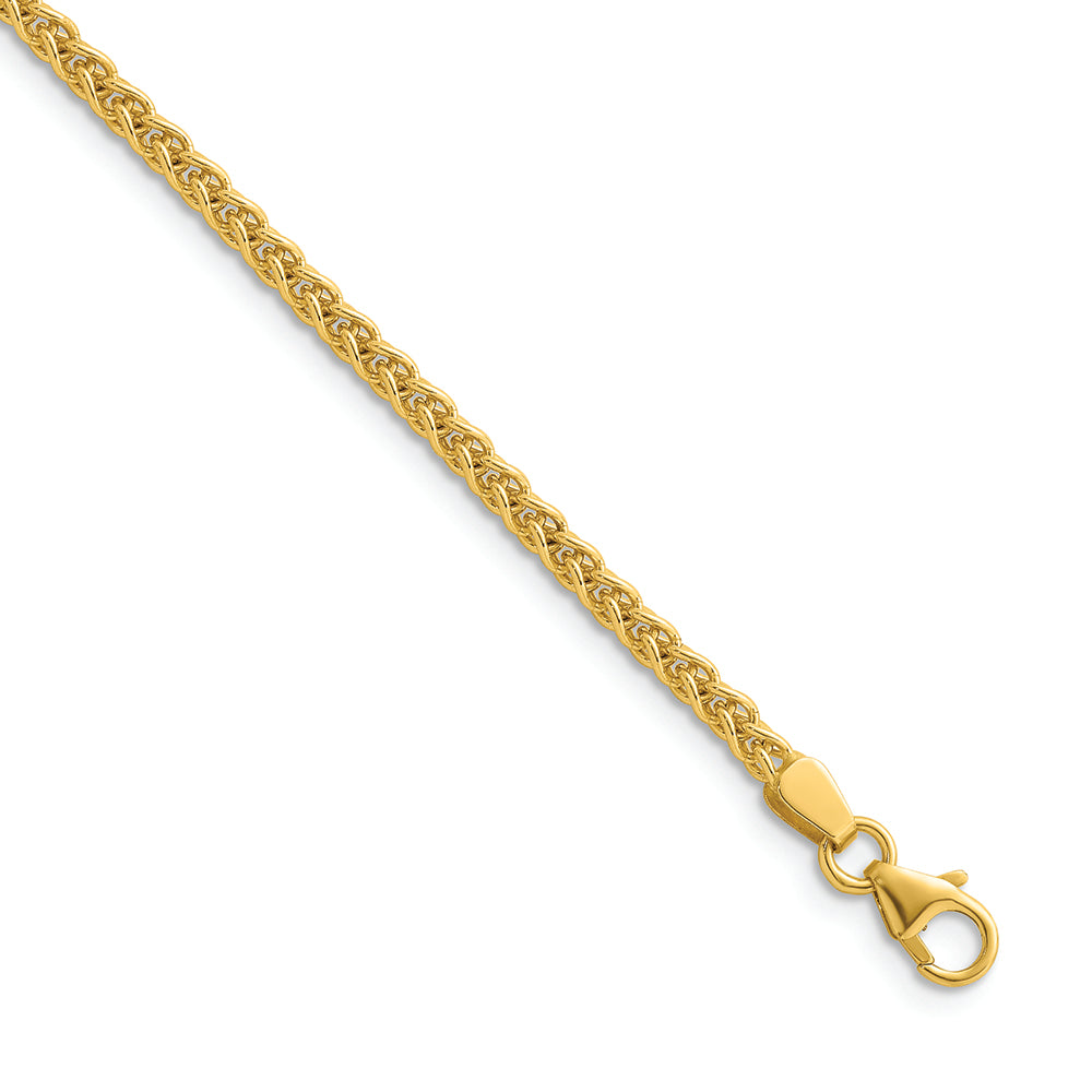 14KT Yellow 2.5mm Wheat Chain