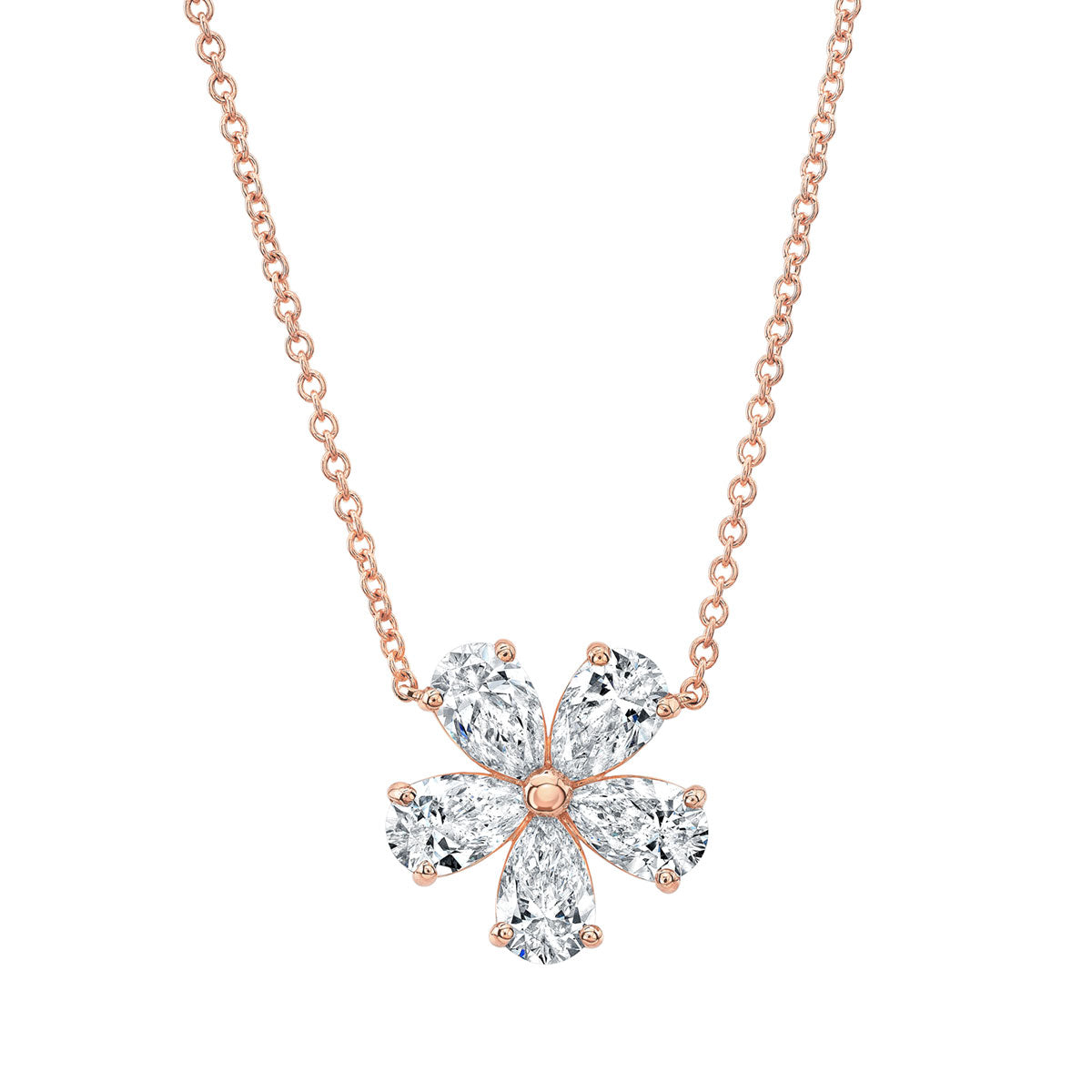 Petite Pear Shape Floret Pendant
