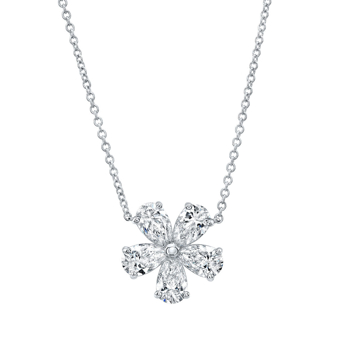 Petite Pear Shape Floret Pendant