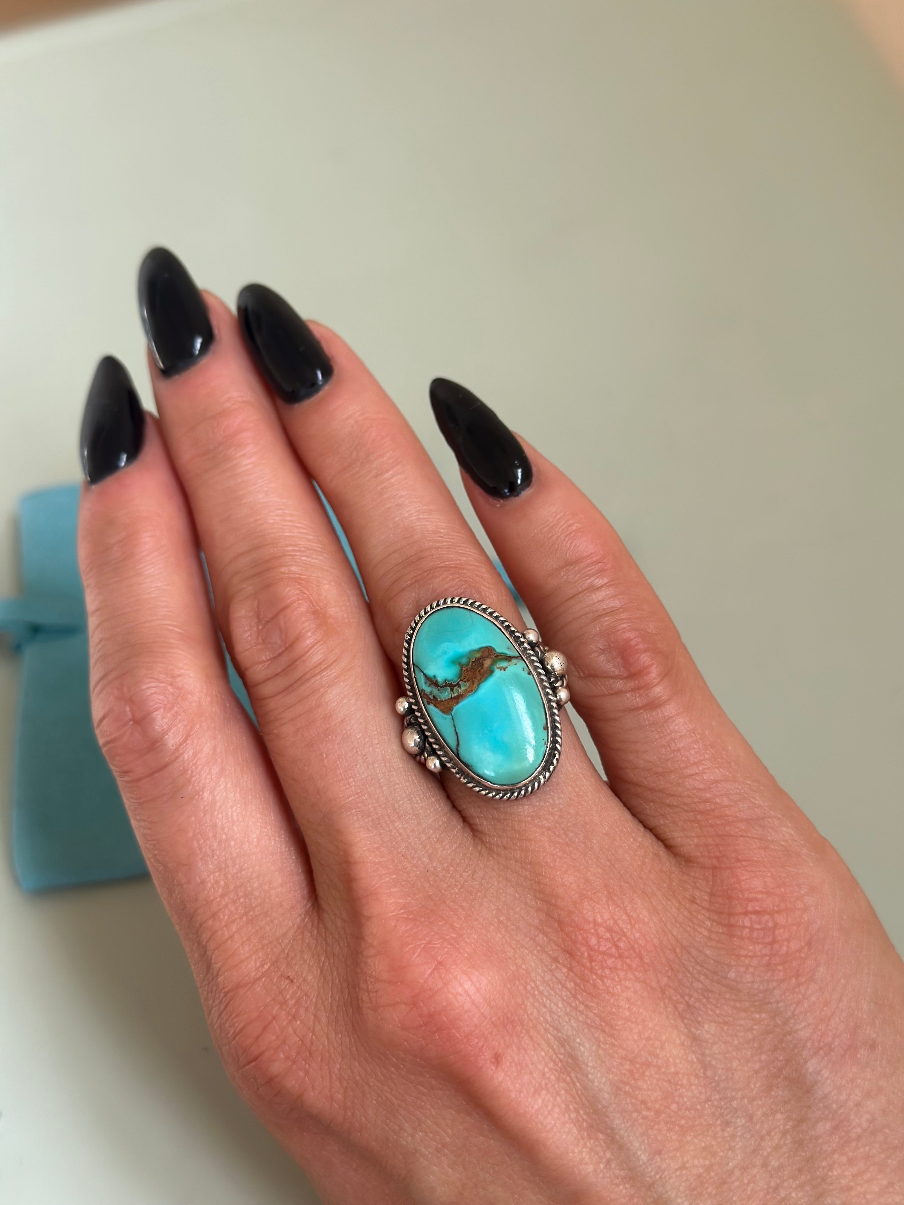 Sterling Silver and Turquoise Ring