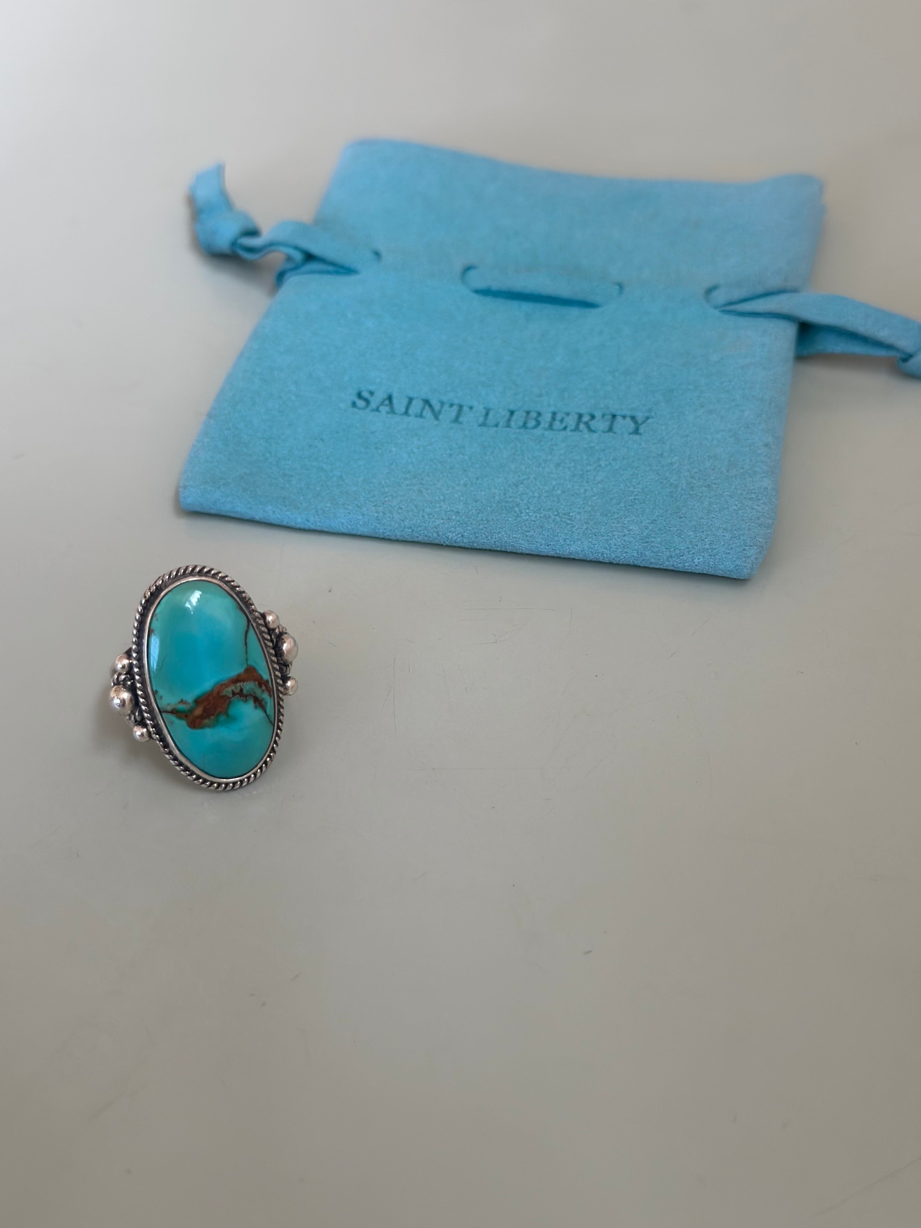 Sterling Silver and Turquoise Ring