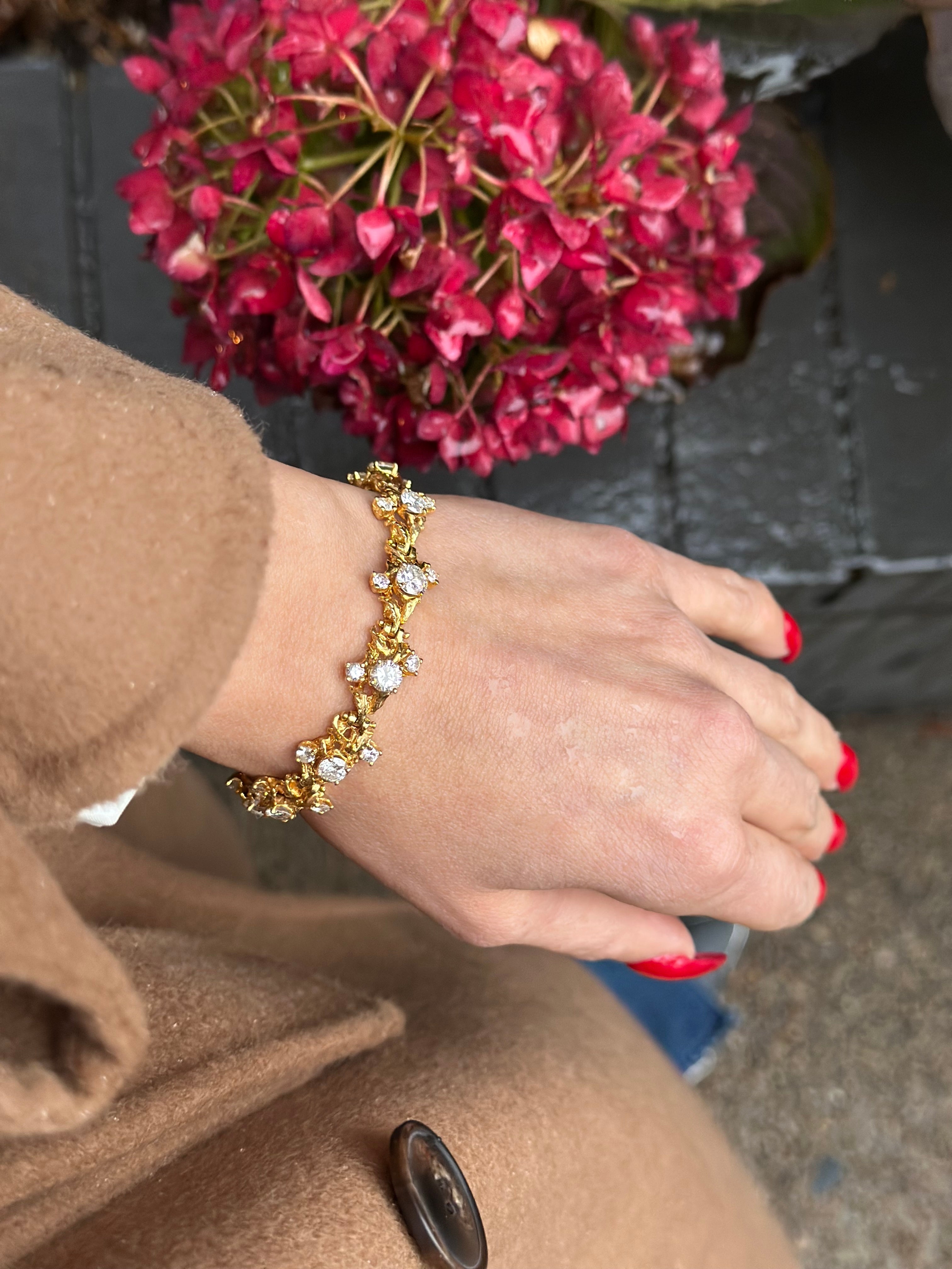 18KT Yellow Diamond Bracelet