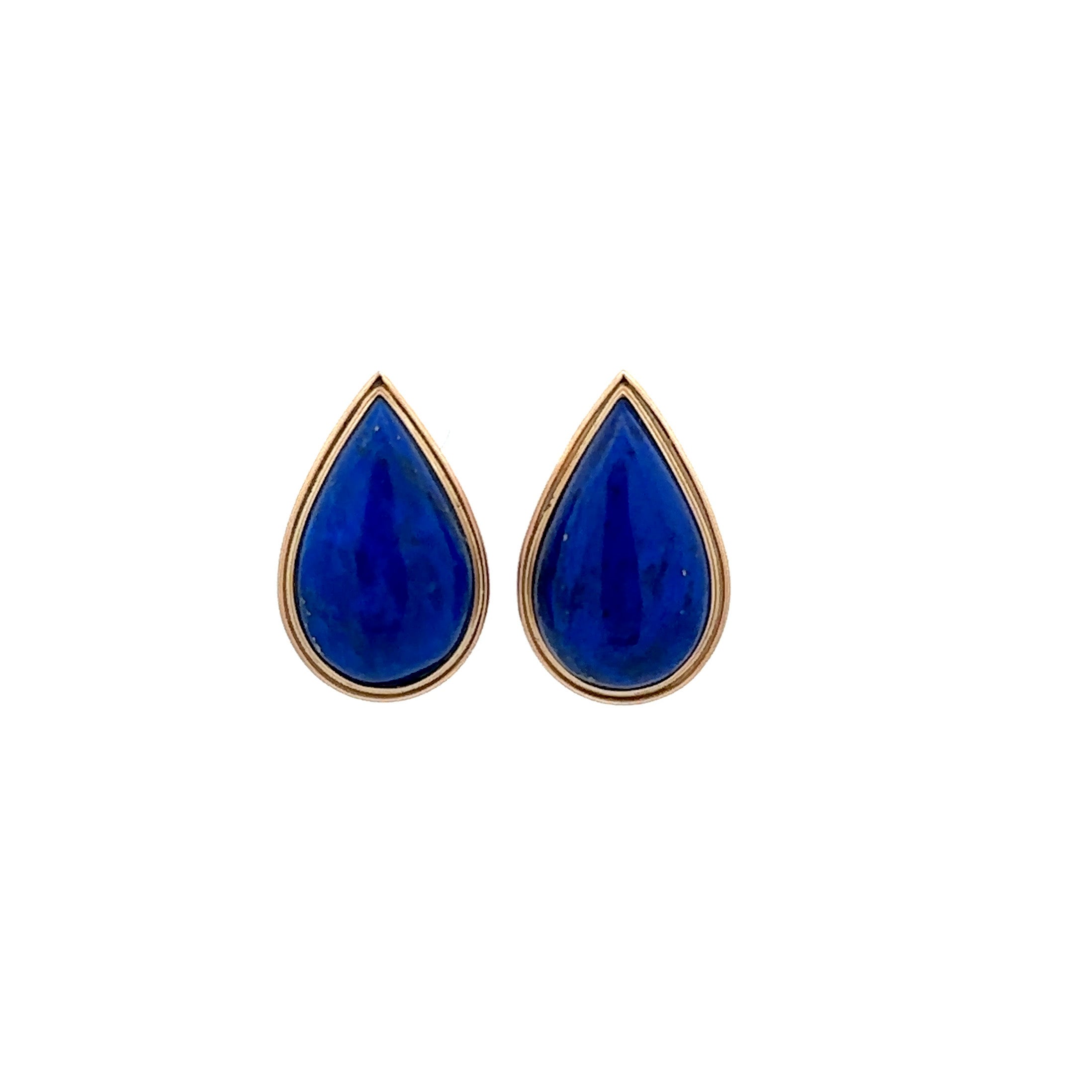 14KT Yellow Lapis Earrings