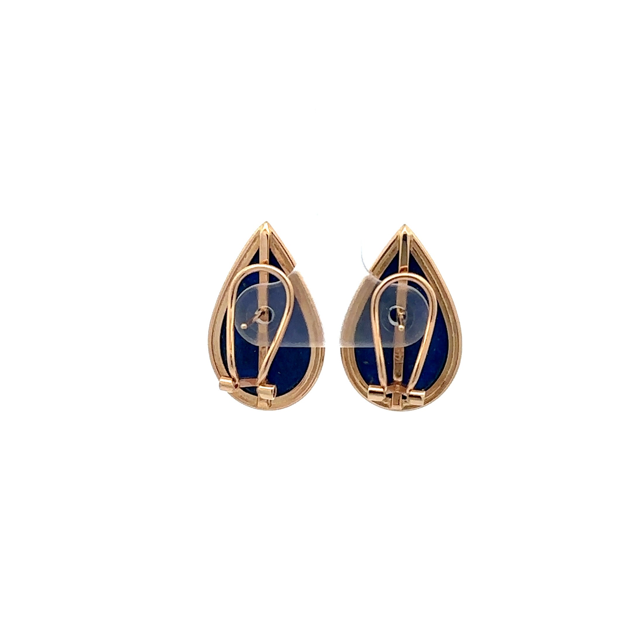 14KT Yellow Lapis Earrings