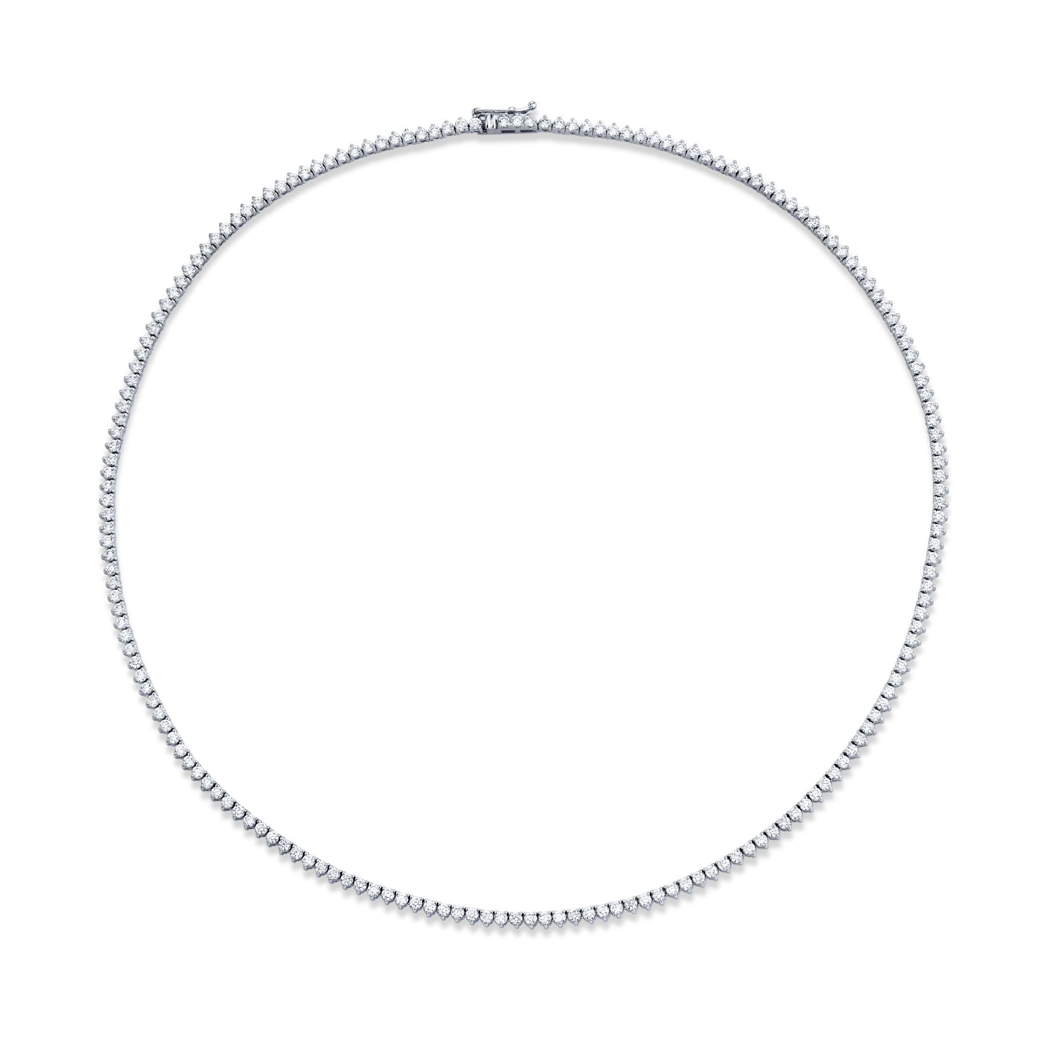 5.15 Carat 18k White Gold Diamond Necklace