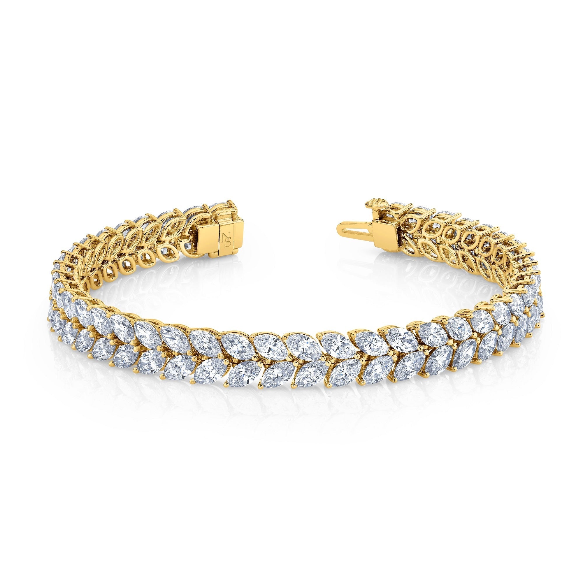 Marquise Cut Diamond Bracelet