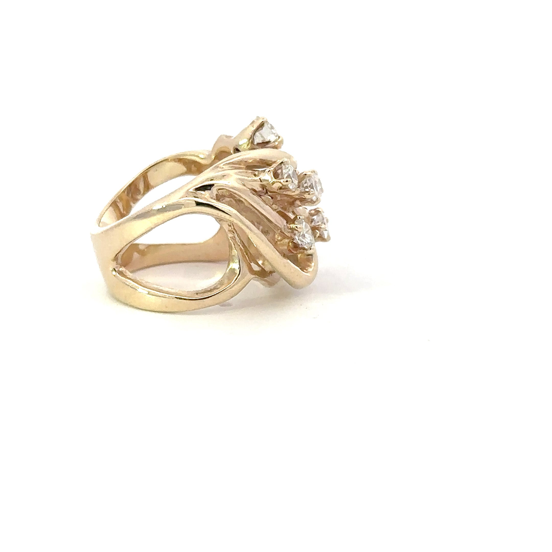 14KT Yellow and Diamond Ring