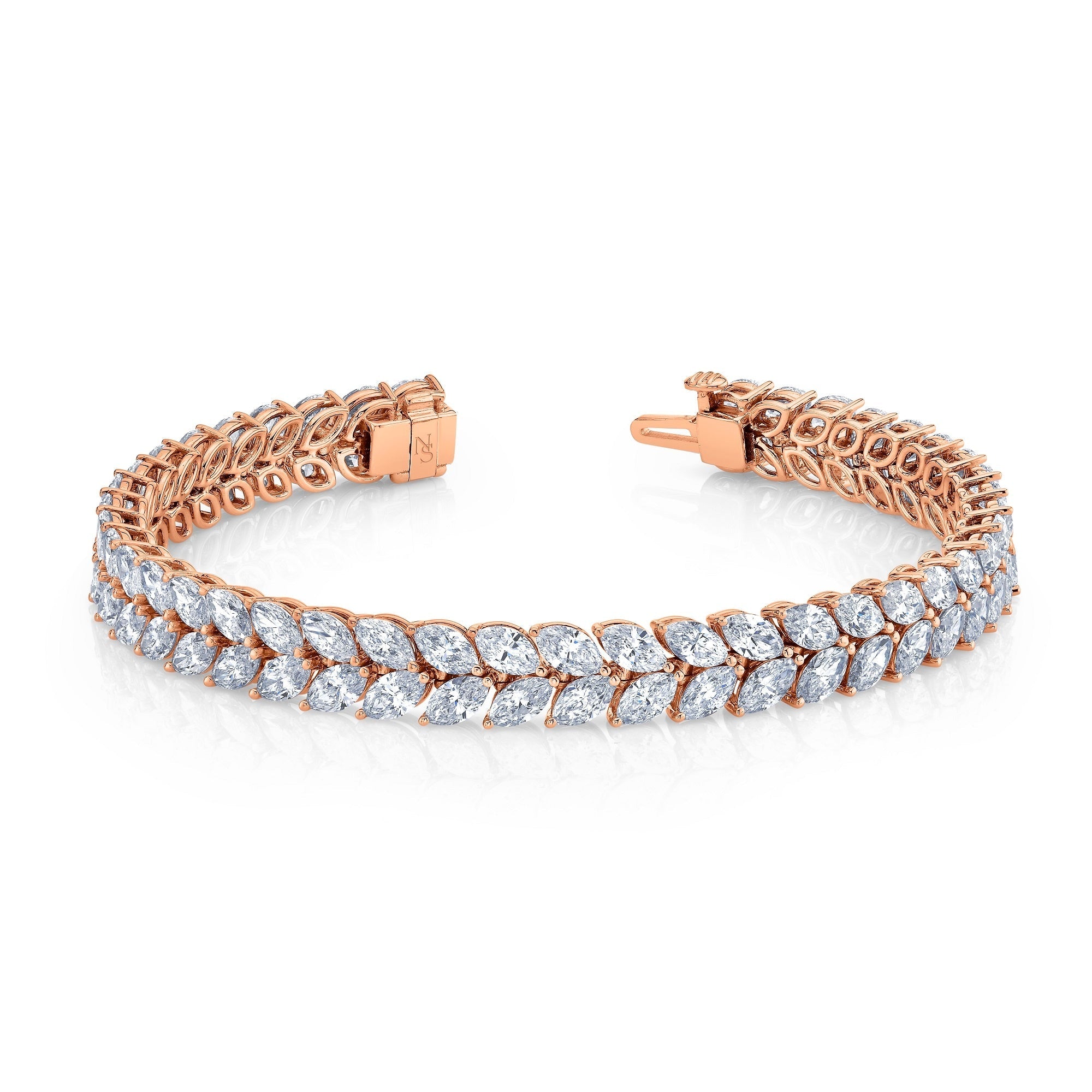 Marquise Cut Diamond Bracelet