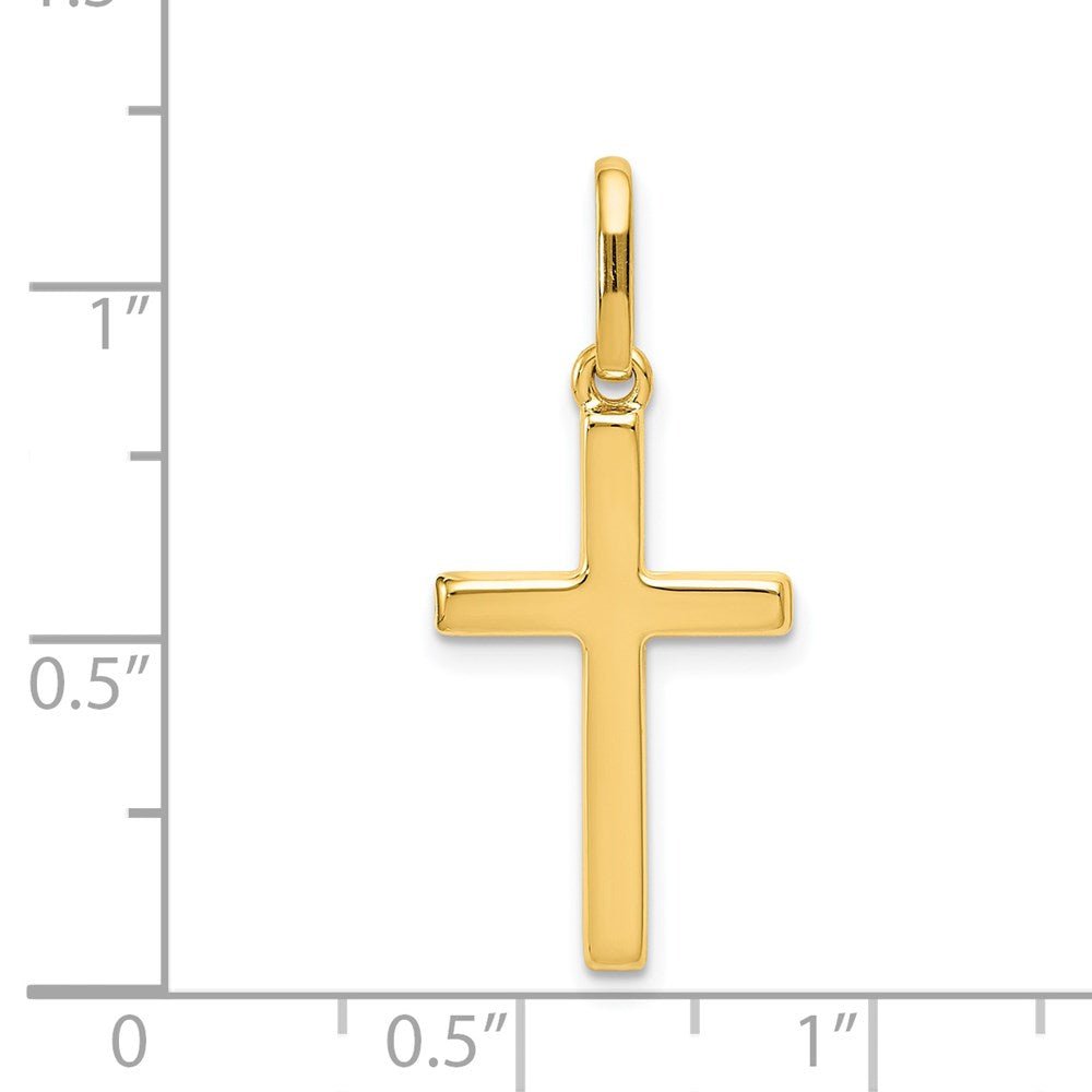 14KT Yellow Gold Hollow Cross - Chapel Hills Jewelry