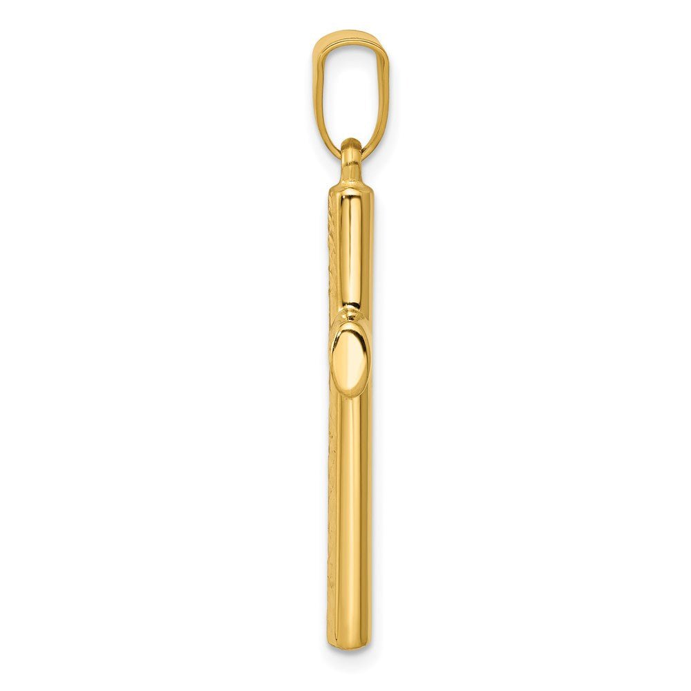 14KT Yellow Gold Reversible Textured/Polished Cross - Chapel Hills Jewelry