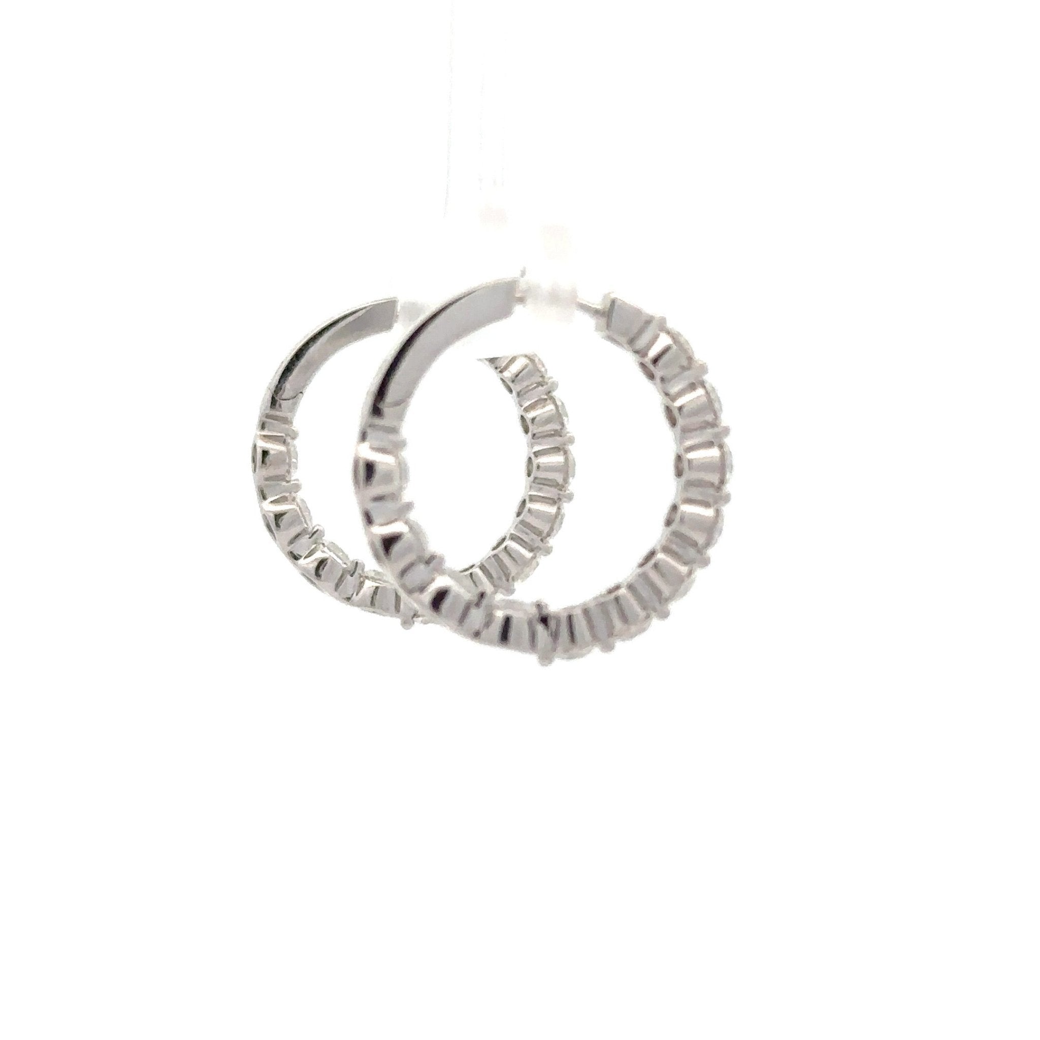 3.22ct Inside Outside Hoops - Chapel Hills Jewelry