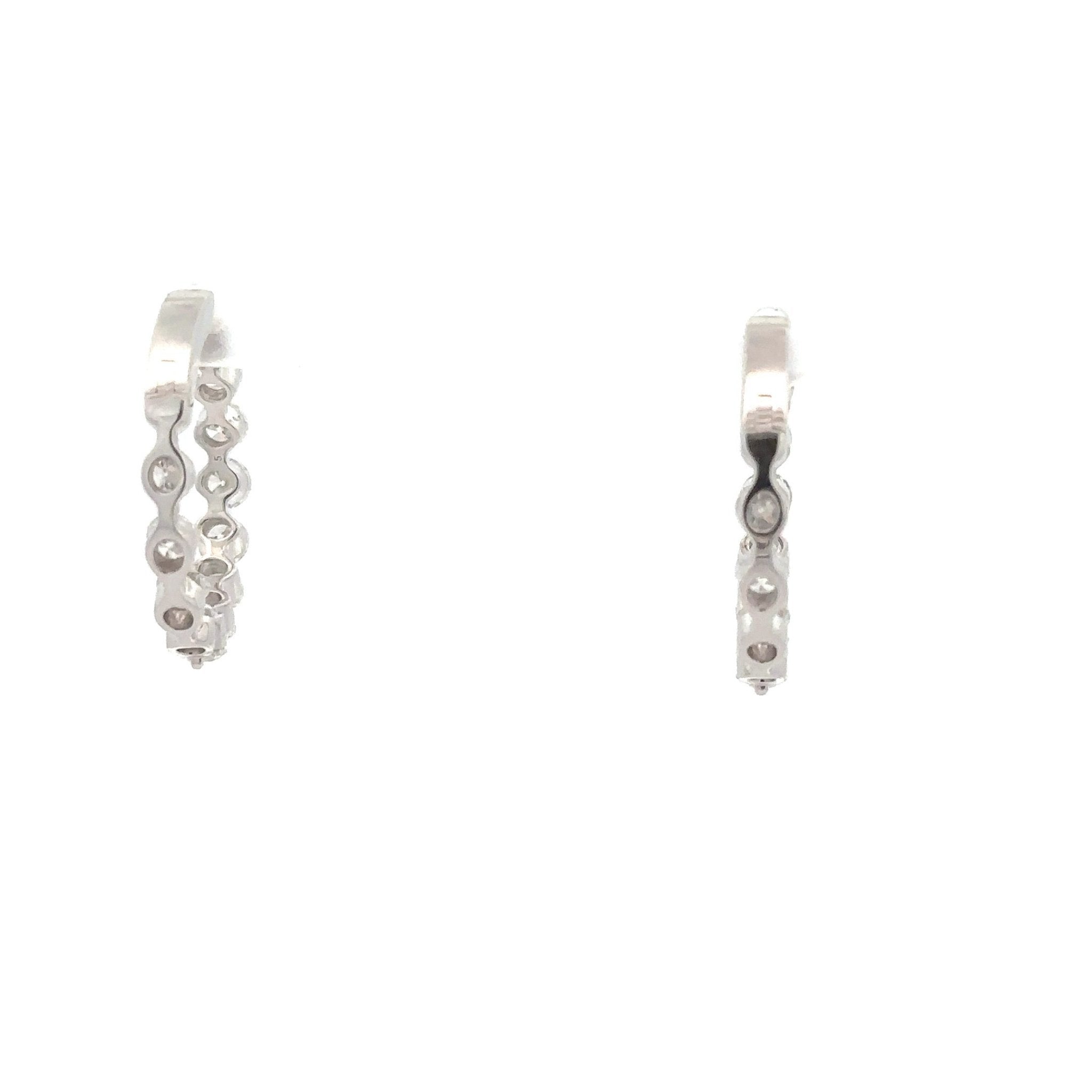3.22ct Inside Outside Hoops - Chapel Hills Jewelry