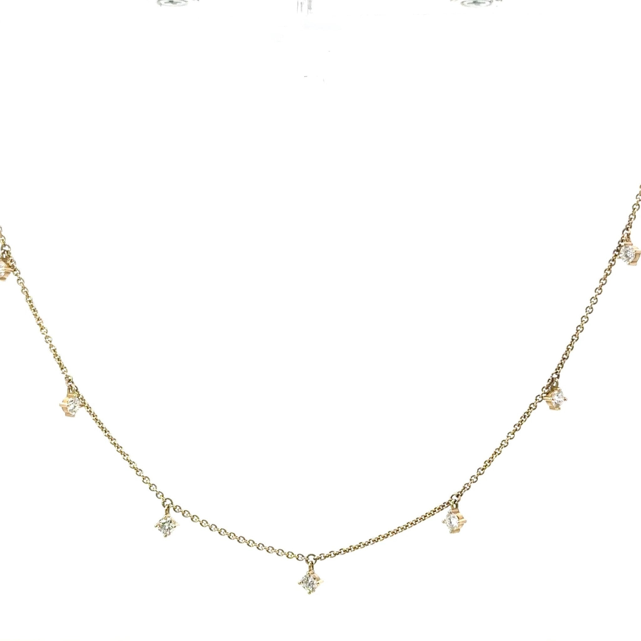 7 - Diamond Station Necklace - Chapel Hills Jewelry