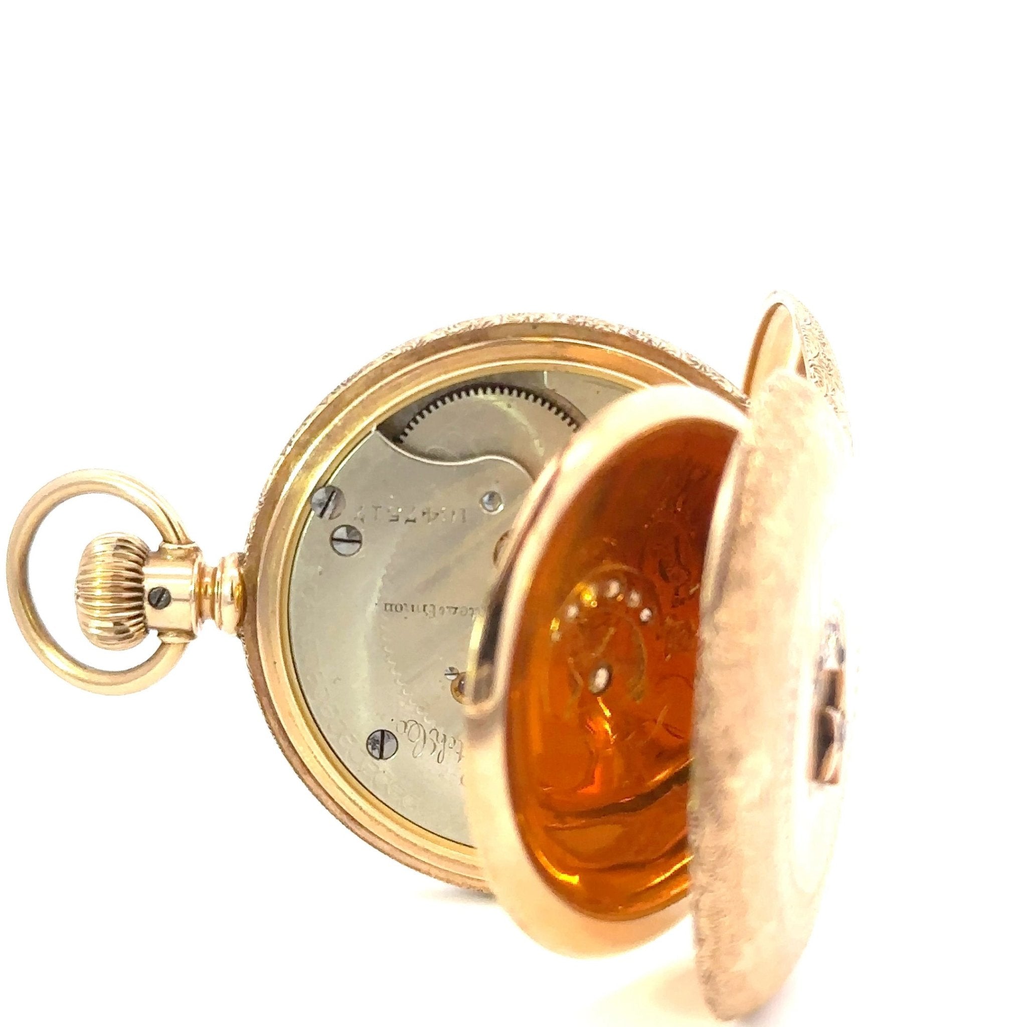 Elgin Pocket Watch 14KT Yellow Hunter Case - Chapel Hills Jewelry